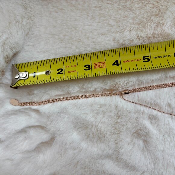 8 Other Reasons Everybody Has Reasons Rose Gold Tone Lariat Ball Chain Necklace - Picture 12 of 15